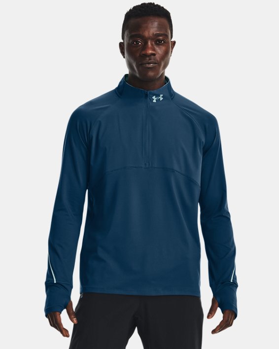 Camiseta con media cremallera UA Qualifier Run 2.0 para hombre, Blue, pdpMainDesktop image number 0
